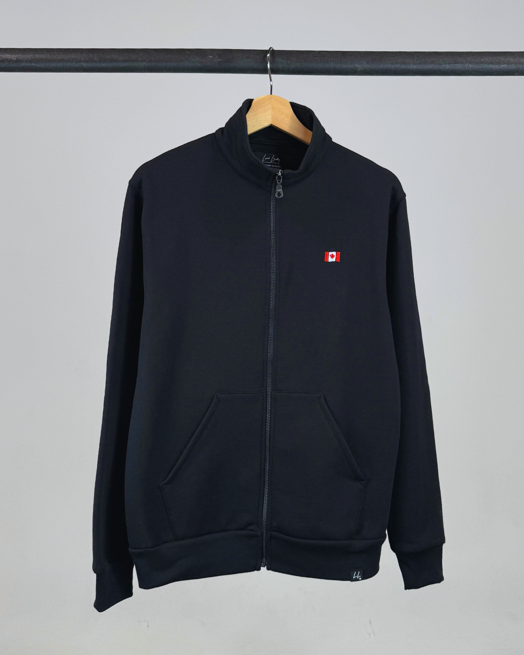 The Canada Flag Track Jacket - Black