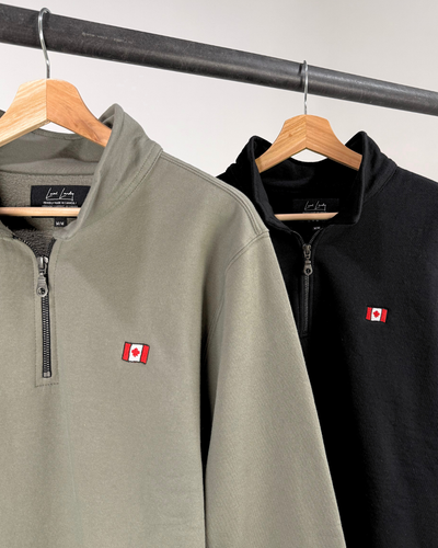 The Canadian Flag 1/4 Zip - Local Laundry