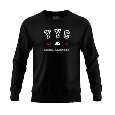 Varsity YYC Crewneck - Black - Local Laundry
