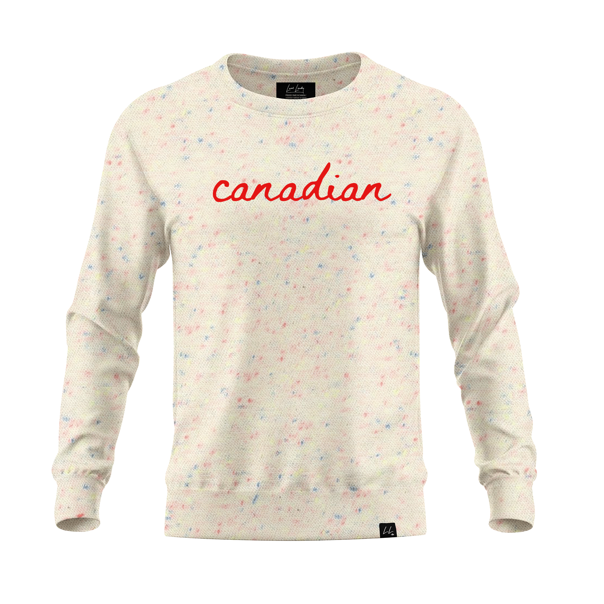 The Canadian Statement Heavyweight Crewneck Speckled - Local Laundry